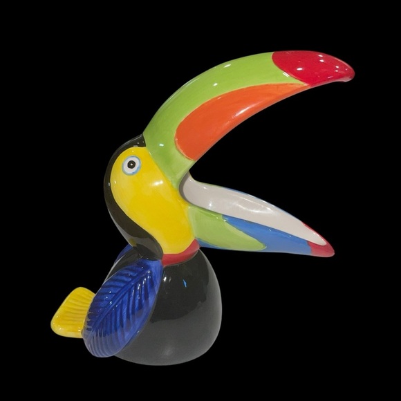 TOUCAN Scrubby Ceramic Holder Scrubbie Scouring Pad Caddy 5.5” - Picture 2 of 9